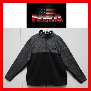 NRA National Rifle Association quarter Zip Pullover Sweatshirt / Jacket Size XL